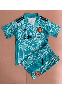 Manchester United Doelman Babytruitje Thuis tenue Kind 2022-23 Korte Mouw (+ Korte broeken)